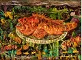 Composition à la rascasse et aux oursins